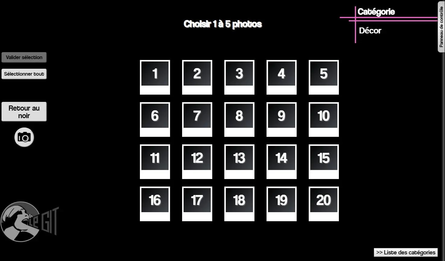 Screenshot du projet